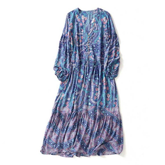 JuliaFashion-Blossom Gypsy Boho Maxi Dress main image 1
